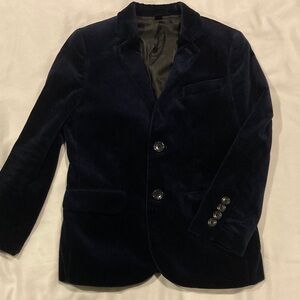 Crewcuts Dark Blue Velvet Jacket